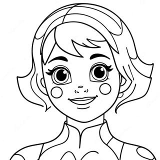 Marinette Miraculous Ladybug färgläggningssida | Marinette Miraculous Ladybug målarbild
