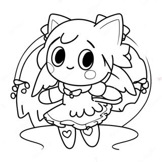 Magical Girl Madoka Coloring Page | Madoka Magica coloring page