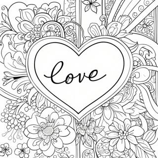 Love for Adults Coloring Page | Love for Adults coloring page