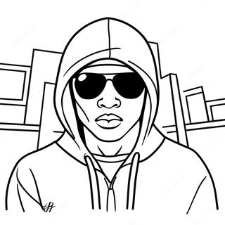 Hood Swag Gangsta Målarbild | Hood Swag Gangsta målarbild
