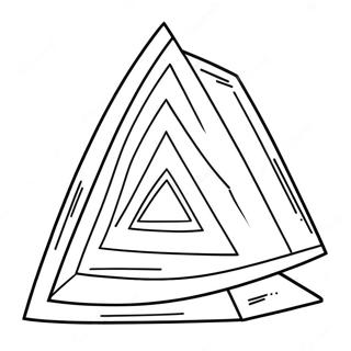 Triangle Coloring Page | Triangle coloring page