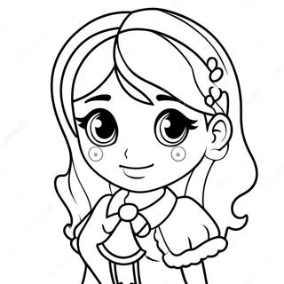 Rainbow High Ruby Character Coloring Page | Rainbow High Ruby coloring page