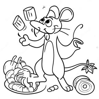 Ratatouille Coloring Page | Ratatouille coloring page
