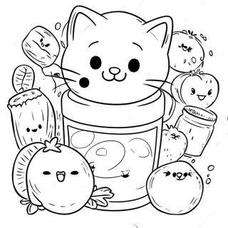 Cats vs Pickles Collector's Sheet Coloring Page | Cats vs Pickles Collector's Sheet coloring page