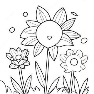 Spring Flowers Coloring Page | Spring for Toddlers coloring page