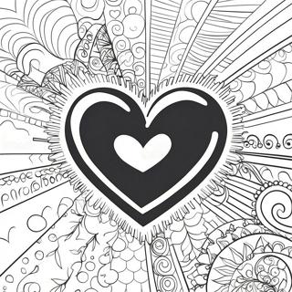Black Love Heart Coloring Page | Black Love coloring page