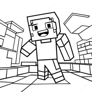 Minecraft Alex Coloring Page | Minecraft Alex coloring page