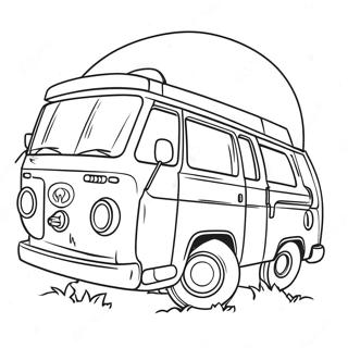 Mystery Machine Coloring Page | Mystery Machine coloring page