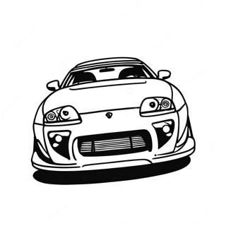 Supra Car Coloring Page | Supra coloring page