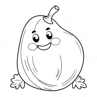 Cute Potato Character Coloring Page | Potato coloring page
