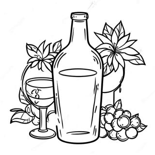 Alcohol Markers Coloring Page | Alcohol Markers coloring page