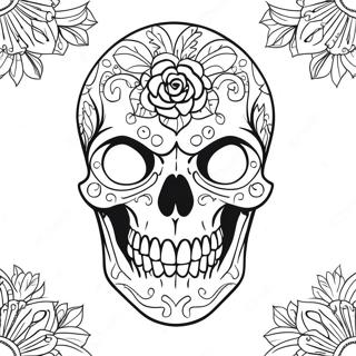 Skull Tattoo Coloring Page | Skull Tattoo coloring page