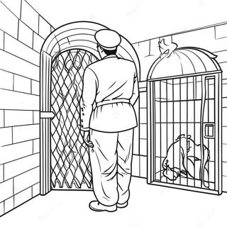 Prison Coloring Page | Prison coloring page