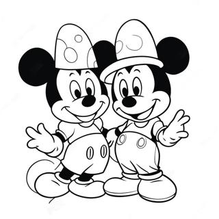 Mickey Und Minnie Malvorlagen