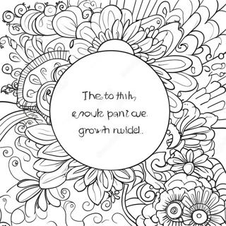 Growth Mindset Inspirational Quote Coloring Page | Growth Mindset coloring page