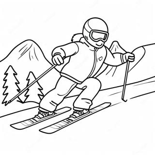 Winter Sports Coloring Page | Winter Sports coloring page