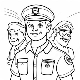 Community Helpers Coloring Page | Community coloring page