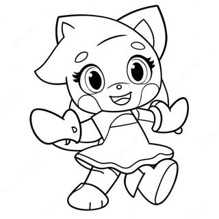 Amy Rose Páginas para Colorear