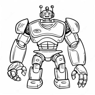 Real Steel Robot Coloring Page | Real Steel coloring page