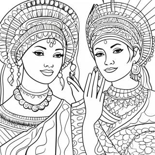 Diverse Cultures Coloring Page | Social Studies coloring page