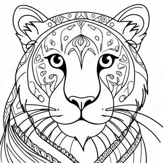 Grande Felino Pagine da Colorare