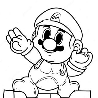 Mario Wonder Coloring Page | Mario Wonder coloring page