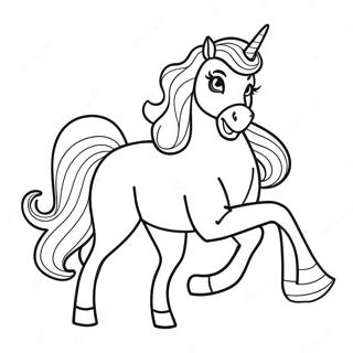 Barbie Horse Coloring Page | Barbie Horse coloring page