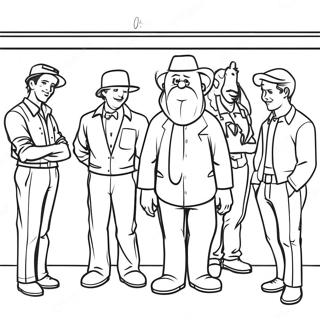 Backrooms Characters Coloring Page | Backrooms Characters coloring page