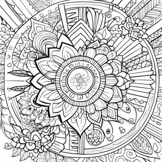Relaxing Mandala Online Coloring Page | Online for Adults coloring page