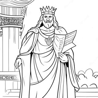 King Solomon Coloring Page | King Solomon coloring page