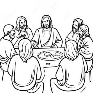 Jesus Teaching the Disciples Coloring Page | New Testament coloring page