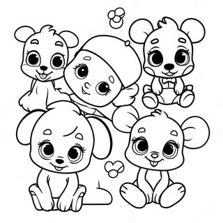 Baby Disney Characters Coloring Page | Baby Disney coloring page