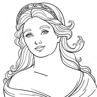 Aphrodite Coloring Page | Aphrodite coloring page