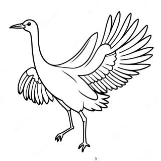 Crane Coloring Pages