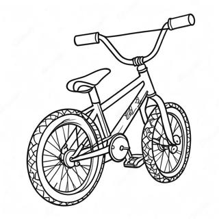BMX Bike Coloring Page | BMX coloring page