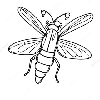 Firefly Coloring Page | Firefly coloring page