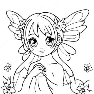 Anime Fee Kleurplaat | Anime Fee kleurplaat