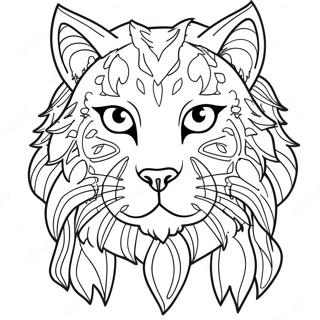 Lynx Coloring Page | Lynx coloring page