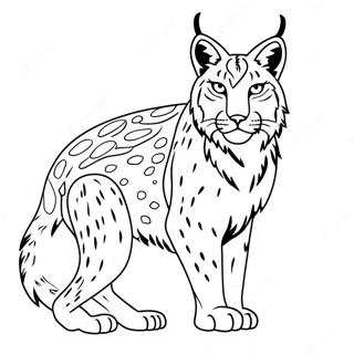 Lince Páginas para Colorir