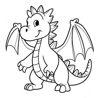 Spike the Dragon Coloring Page | Spike coloring page