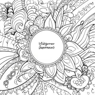 With Words Inspirational Quotes Coloring Page | With Words coloring page