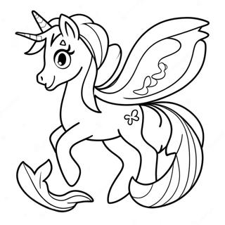 Min Lilla Pony Sjöjungfru Målarbild | Min Lilla Pony Sjöjungfru målarbild
