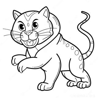 Cool Prowler in Action Coloring Page | Prowler coloring page