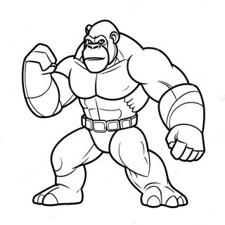 Optimus Primal in Battle Pose Coloring Page | Optimus Primal coloring page