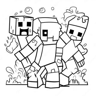 Minecraft Mutant Mobs Coloring Page | Minecraft Mutant Mobs coloring page