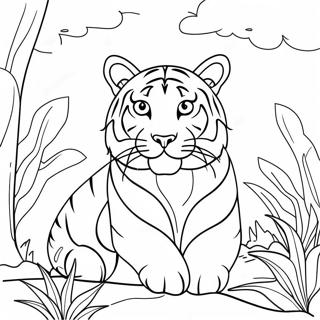Bengals Tiger Coloring Page | Bengals coloring page