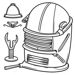 Welding Equipment Coloring Page | Welding coloring page