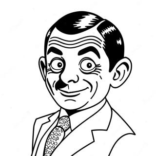 Mr Bean Coloring Page | Mr Bean coloring page