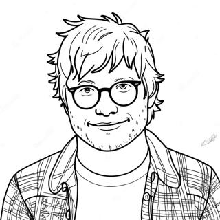 Ed Sheeran Coloring Page | Ed Sheeran coloring page