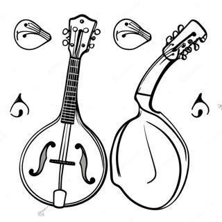 Mandolin Halaman Mewarnai